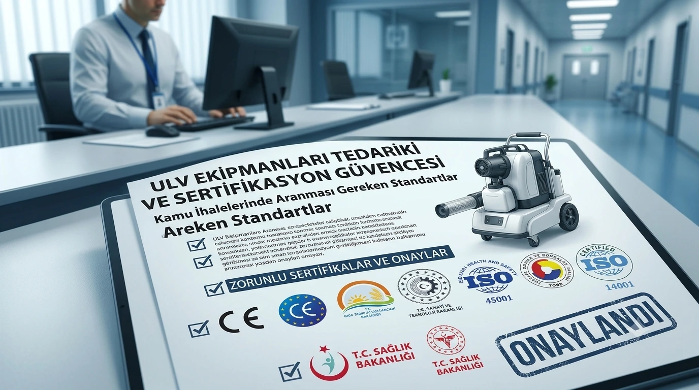CE sertifikalı ULV cihazı - kamu ihalesi sertifikasyon güvencesi