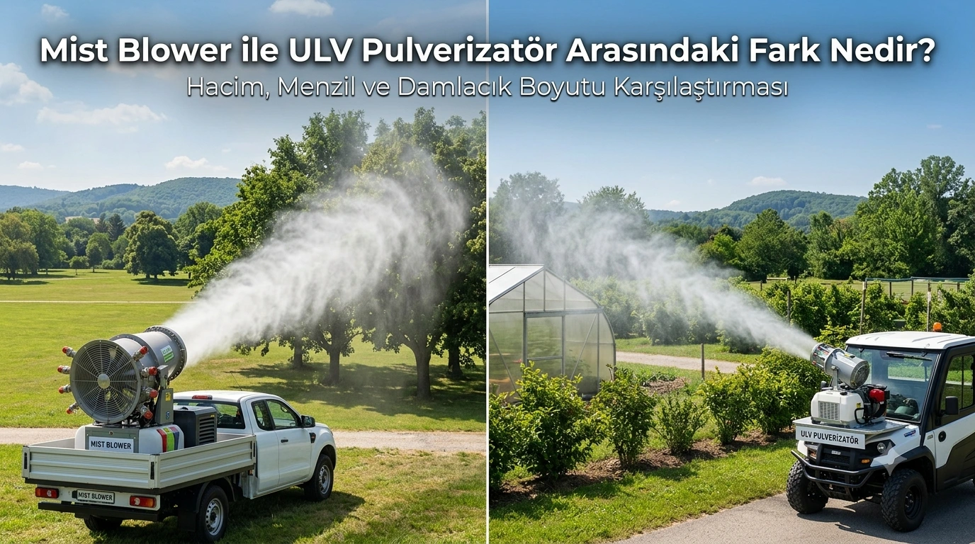 Mist blower nedir - mist blower ve ULV pulverizatör karşılaştırması