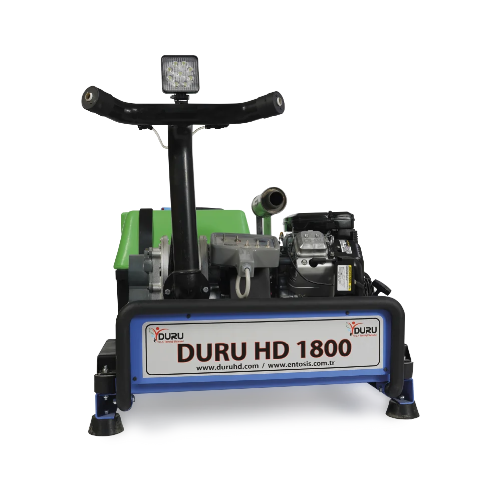 Duru HD1800 kumanda paneli ve aydınlatma sistemi detayı